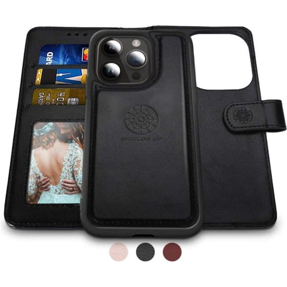 Shields Up Designed for iPhone 14 Pro Max Wallet Case, Detachable Magnetic Case